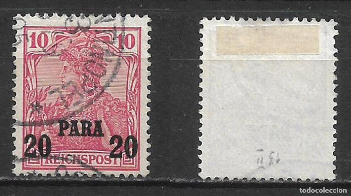 Sellos: alemania turquia 1900 1904 michel 13 II usado - 28/49