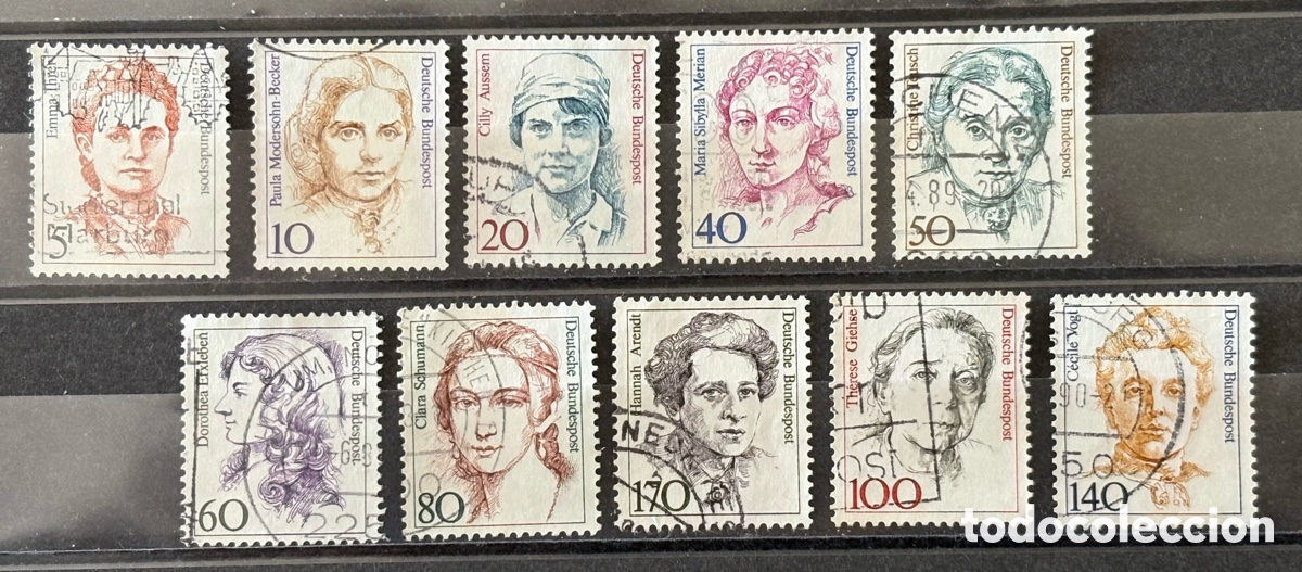 Selos: Alemania 1986-1997 - Lote 10 sellos