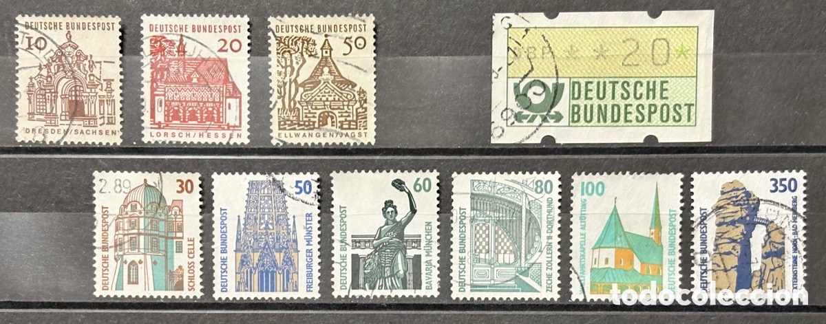 Selos: Alemania 1960-1981 - Lote 10 sellos