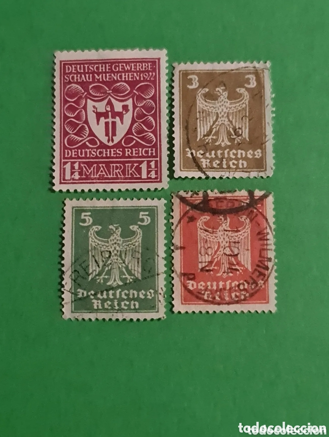 Stamps: Lote 4 sellos postales Alemania
