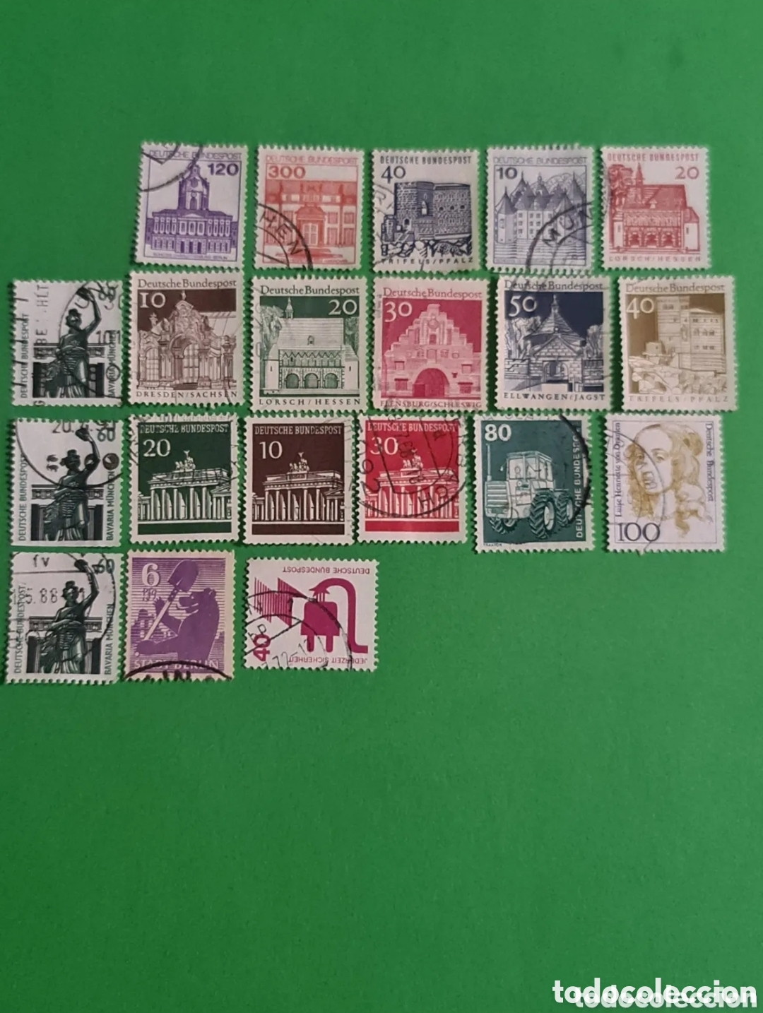 Stamps: Coleccion de 20 sellos postales Alemanes.