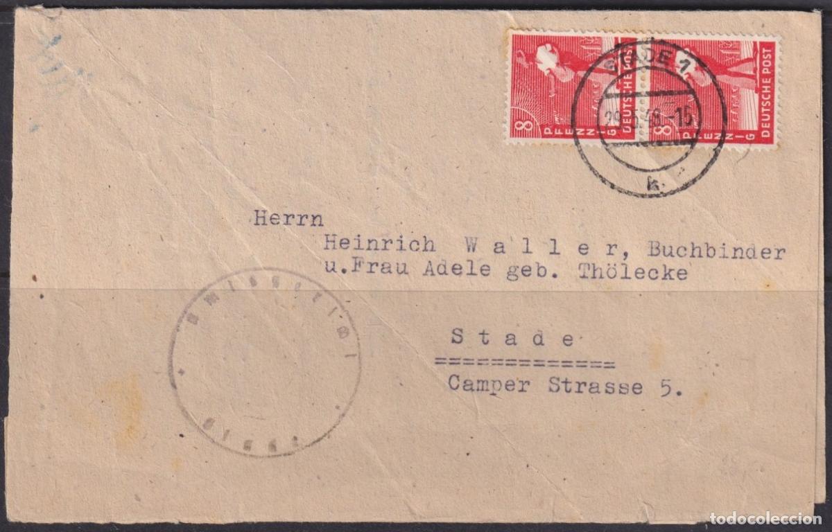 Timbres: F-EX56626 GERMANY OCCUPATION ZONE ASS MILITAR POST 1948 8pf STADE 1.