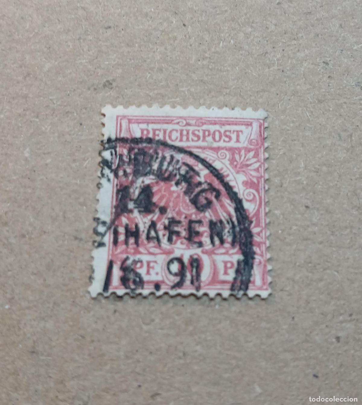 Sellos: Reichpost 1889 Puerto - Foto 1