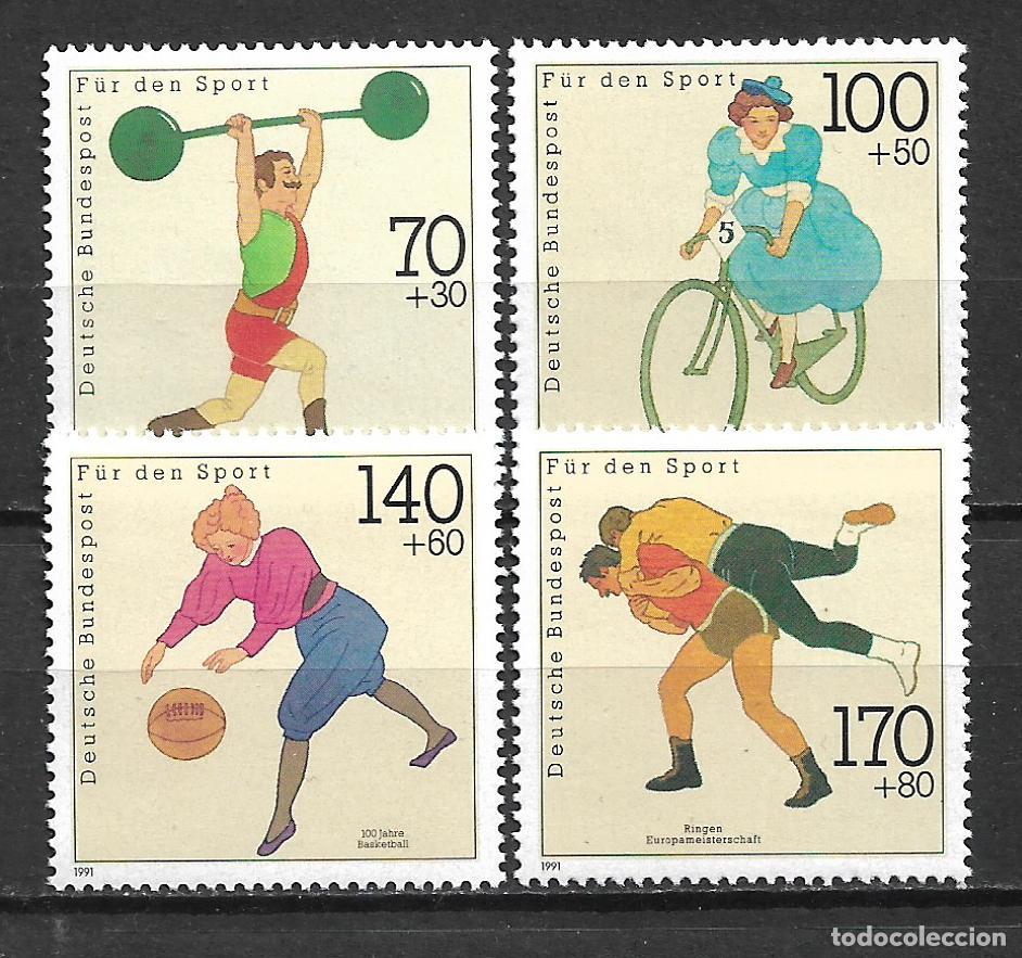 Selos: alemania 1991 michel 1499/1502 ** mnh - 1/16