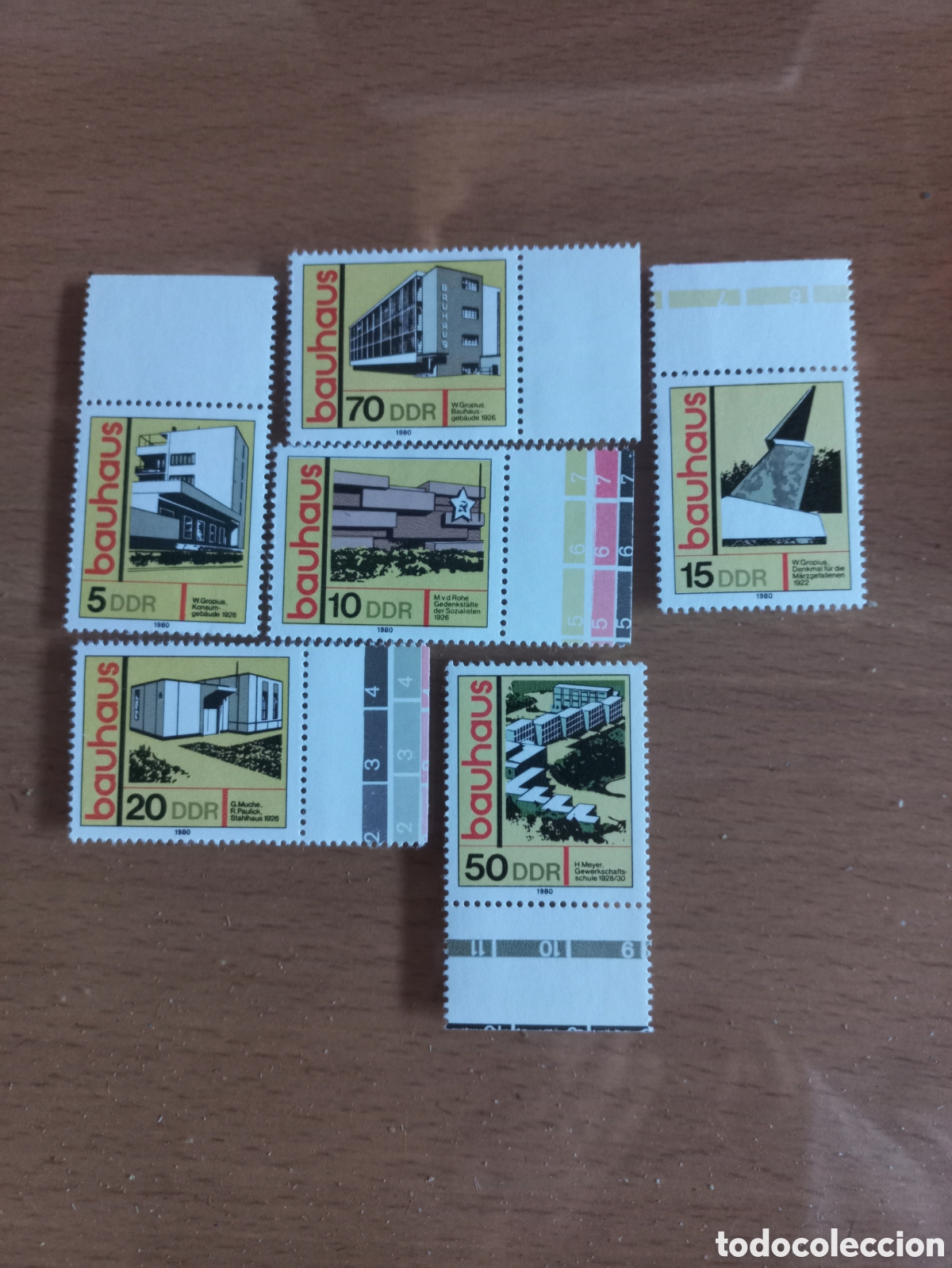 Stamps: SERIE DE SELLOS D.D.R.ALEMANIA **A&Ntilde;O 1980