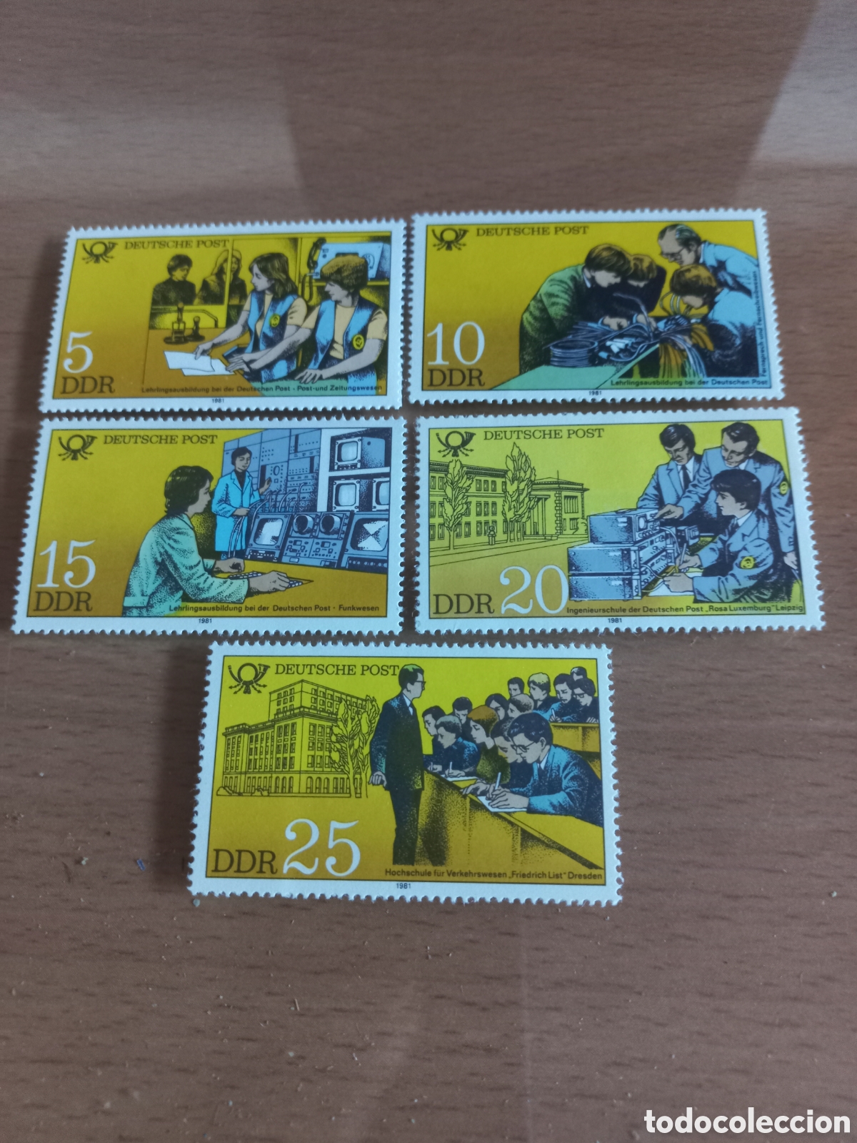 Stamps: SERIE DE SELLOS D.D.R.ALEMANIA **A&Ntilde;O 1981