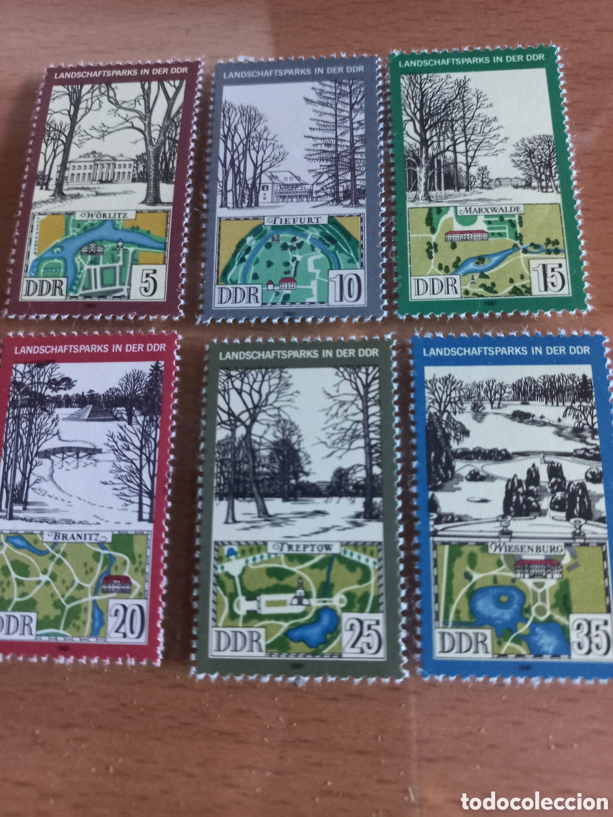 Stamps: SERIE DE SELLOS D.D.R.ALEMANIA **A&Ntilde;O 1981