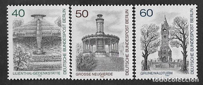 Sellos: SMI) 1980 GERMANY - BERLIN, Berlin Scenery, Lilienthal Memorial, Great Curiosity. Klein, Grunewald T
