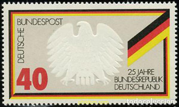 Stamps: 105995 MNH ALEMANIA FEDERAL 1974 25 ANIVERSARIO DE LA REPUBLICA FEDERAL