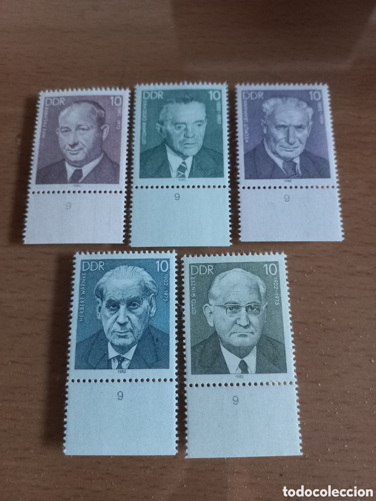 Francobolli: SERIE DE SELLOS D.D.R.ALEMANIA **A&Ntilde;O 1982