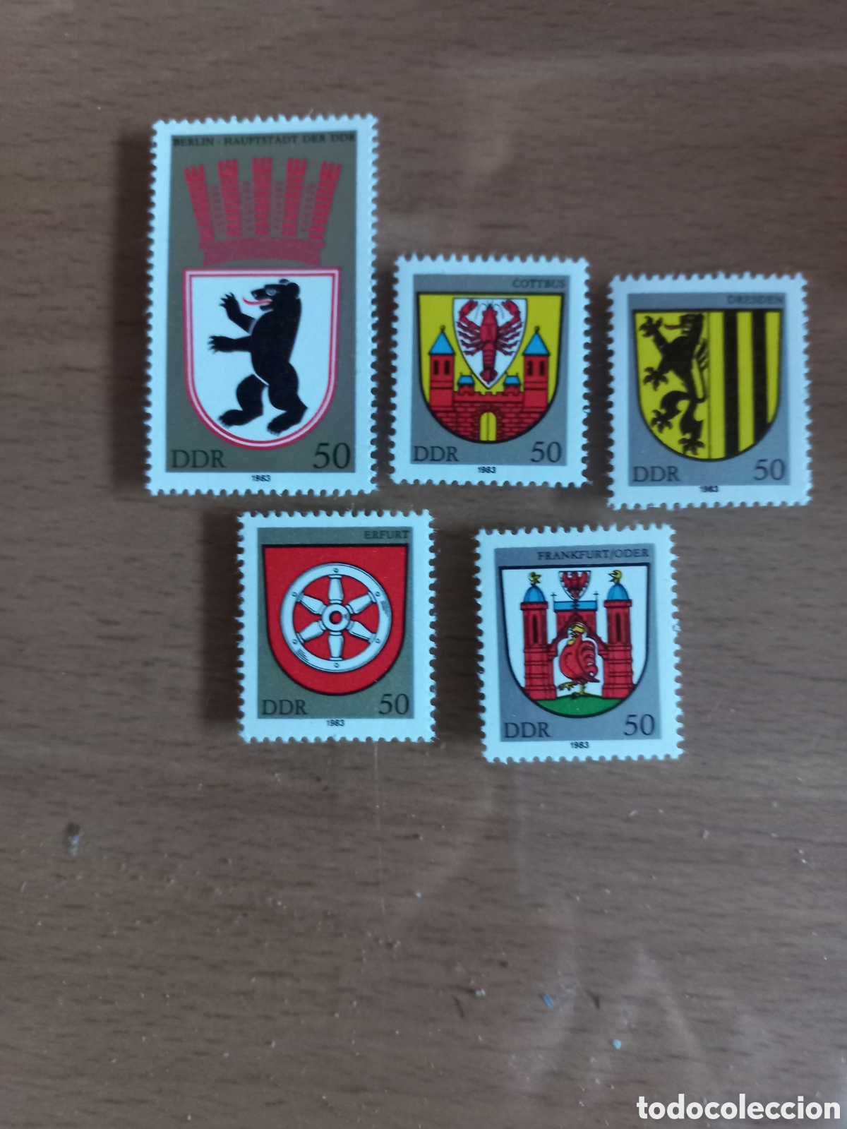Sellos: SERIE DE SELLOS D.D.R.ALEMANIA **A&Ntilde;O 1983