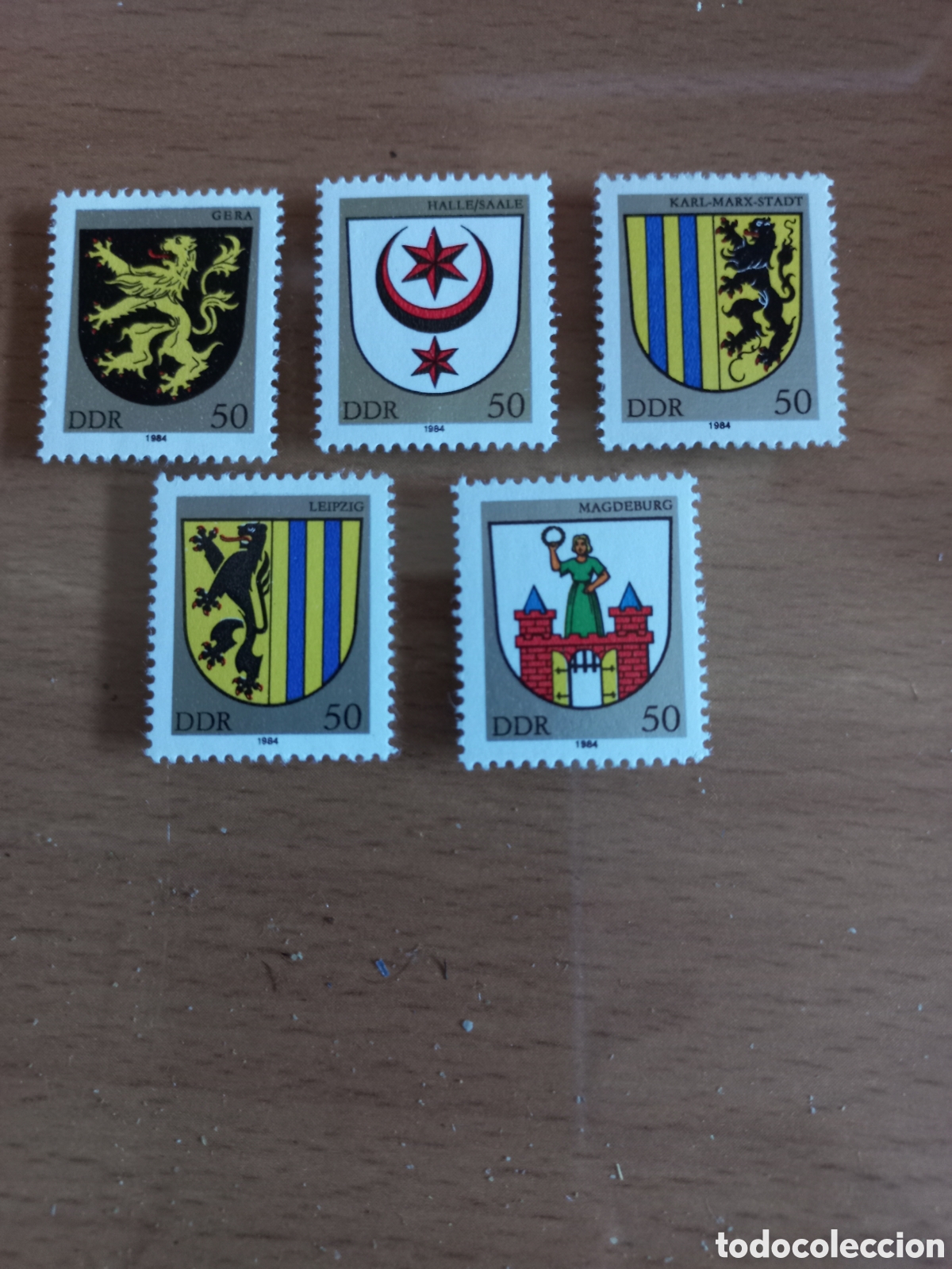 Sellos: SERIE DE SELLOS D.D.R.ALEMANIA **A&Ntilde;O 1984