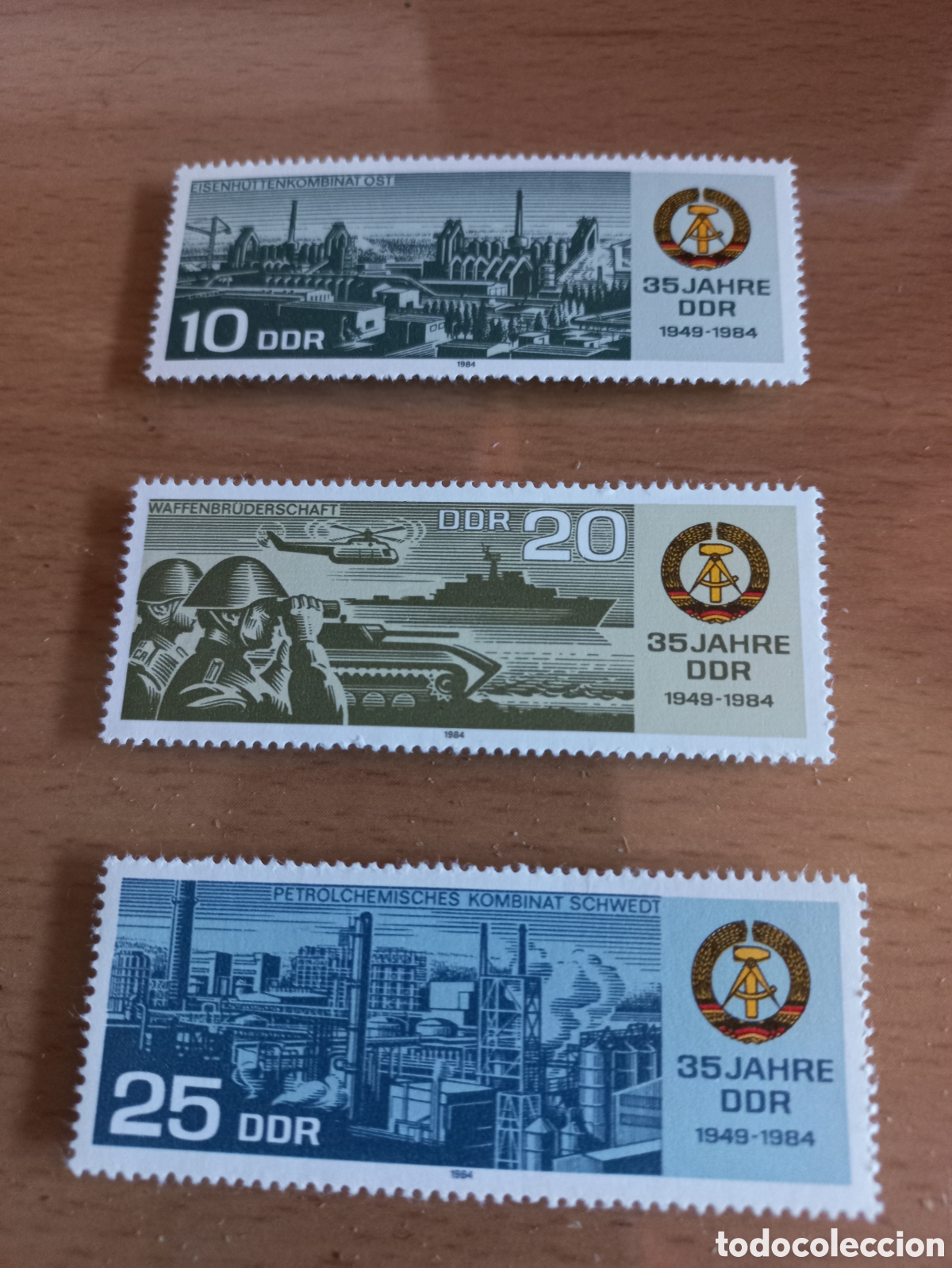 Sellos: SERIE DE SELLOS D.D.R.ALEMANIA **A&Ntilde;O 1984