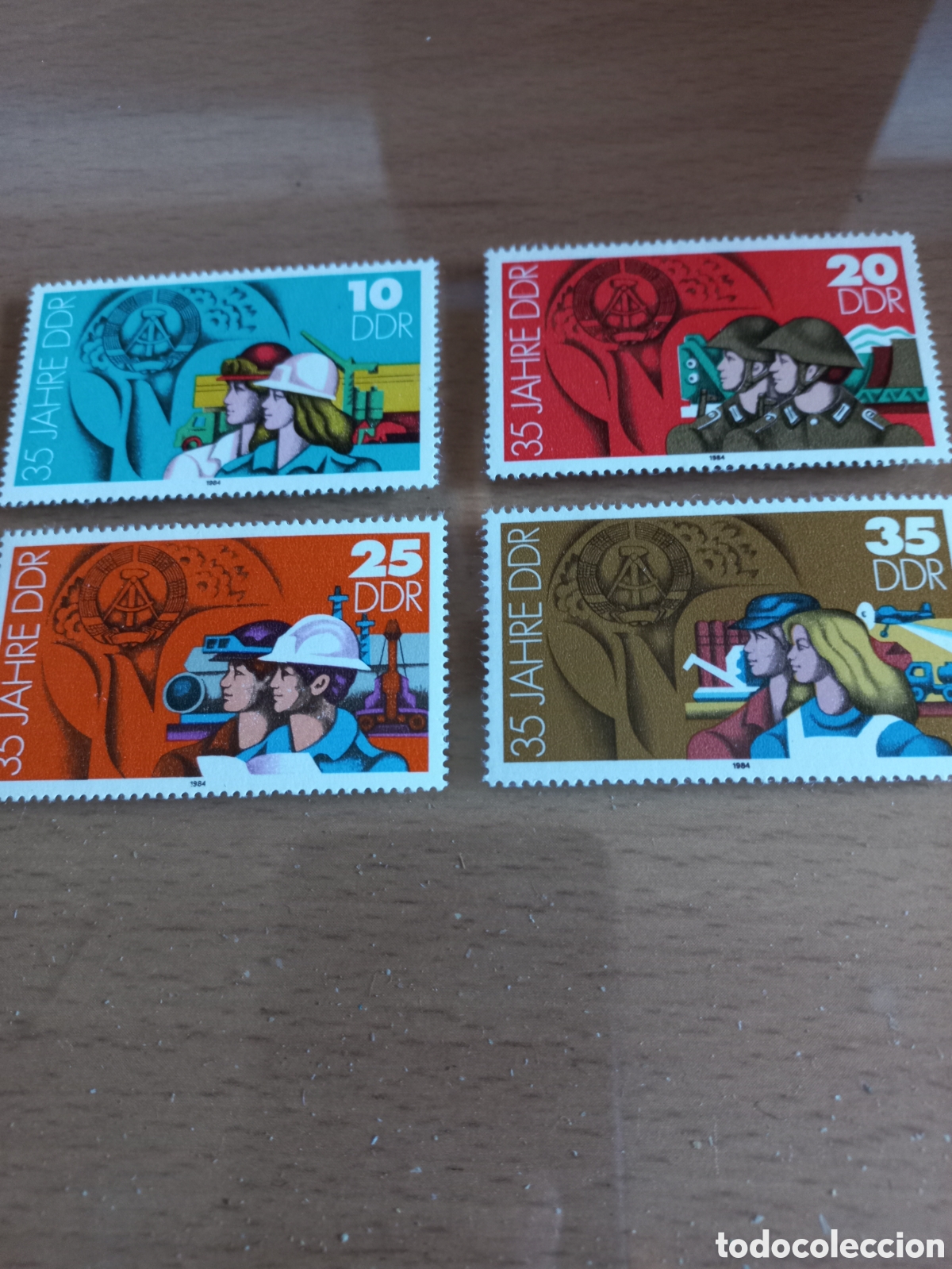 Sellos: SERIE DE SELLOS D.D.R.ALEMANIA **A&Ntilde;O 1984