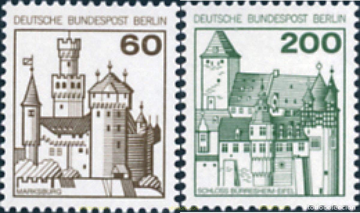 Sellos: 773143 MNH ALEMANIA. Berl&iacute;n 1977 CASTILLOS