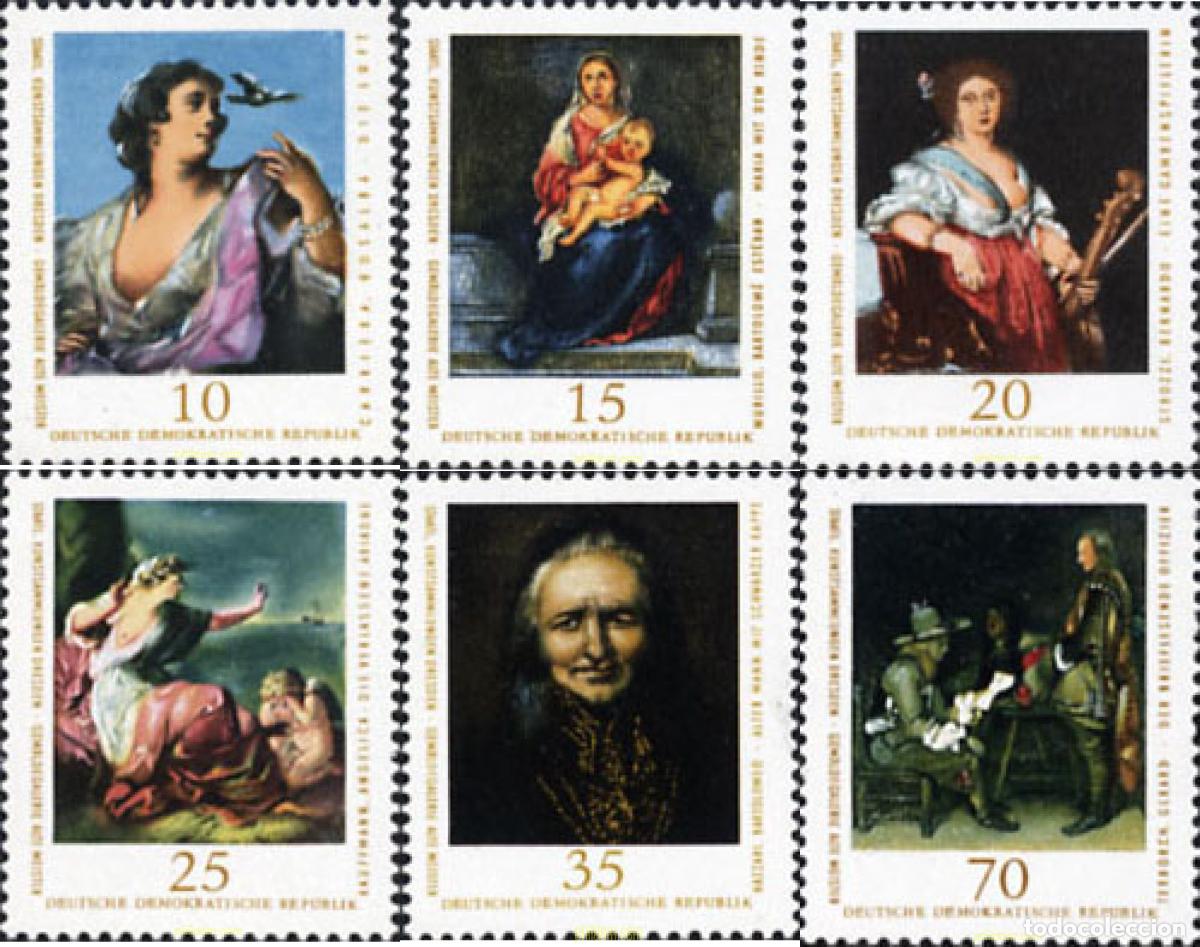 Sellos: 150810 MNH ALEMANIA DEMOCRATICA 1976 PINTURAS DEL MUSEO DE DRESDE