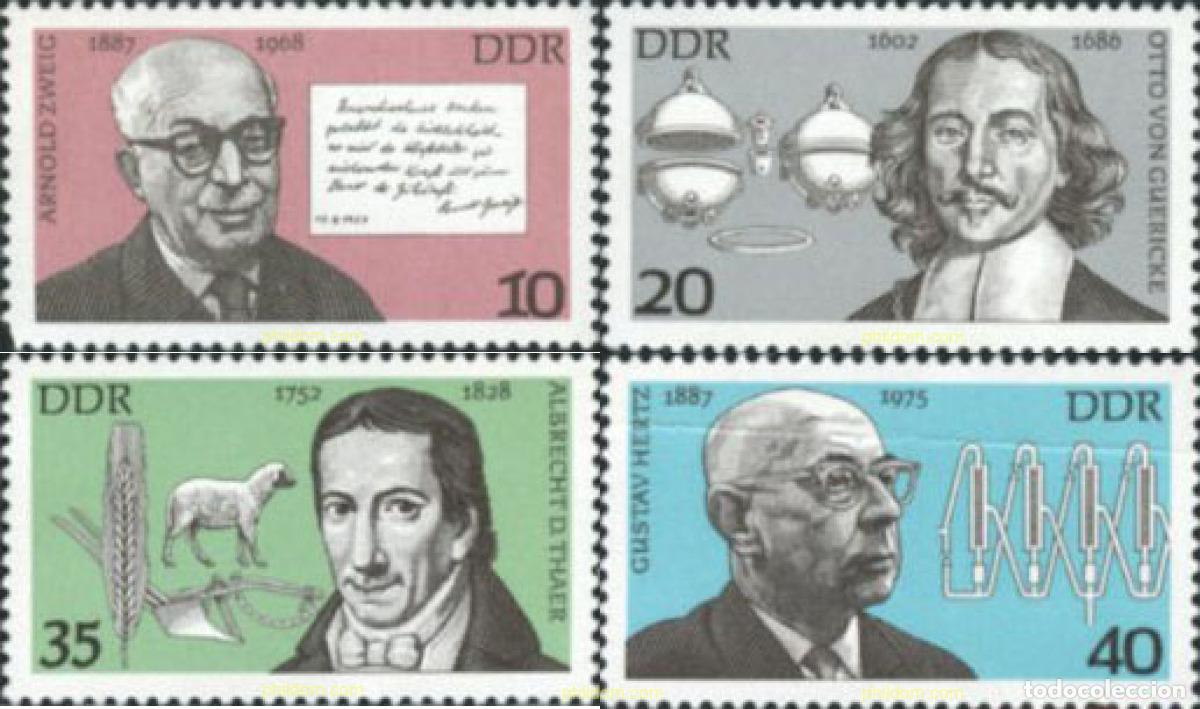 Sellos: 64606 MNH ALEMANIA DEMOCRATICA 1977 PERSONALIDADES