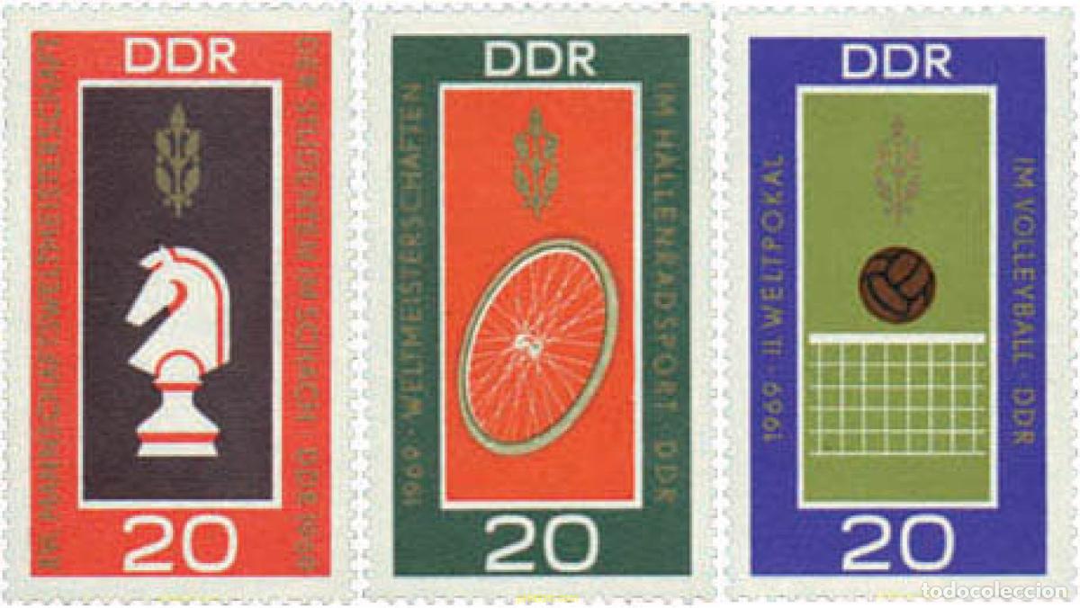 Sellos: 30699 MNH ALEMANIA DEMOCRATICA 1969 CAMPEONATOS MUNDIALES