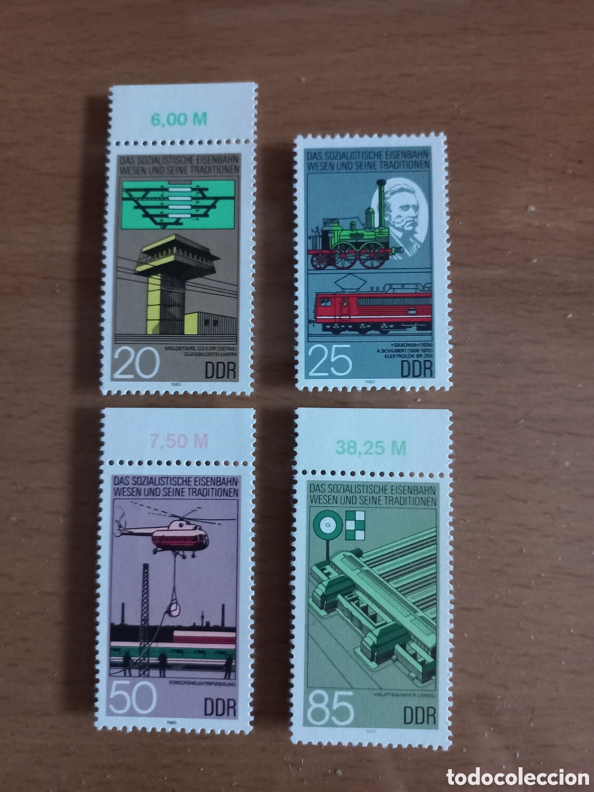 Sellos: SERIE DE SELLOS D.D.R.ALEMANIA **A&Ntilde;O 1985