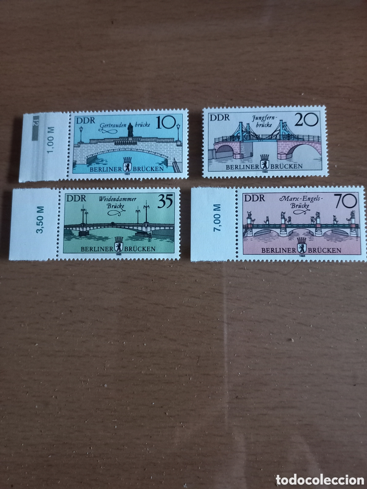Sellos: SERIE DE SELLOS D.D.R.ALEMANIA **A&Ntilde;O 1985