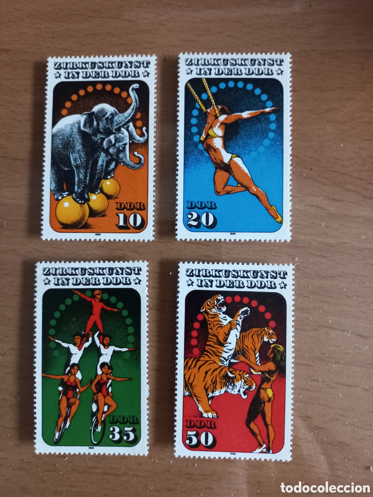 Sellos: SERIE DE SELLOS D.D.R.ALEMANIA **A&Ntilde;O 1985