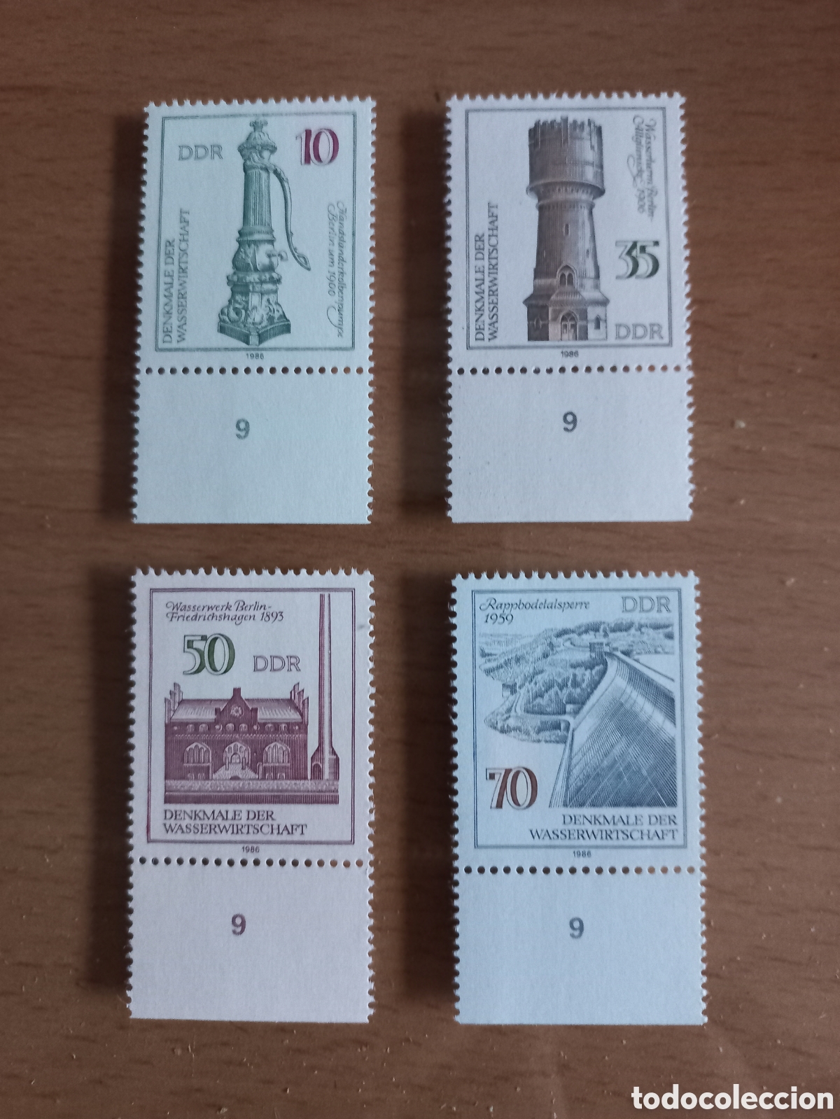 Sellos: SERIE DE SELLOS D.D.R.ALEMANIA **A&Ntilde;O 1986