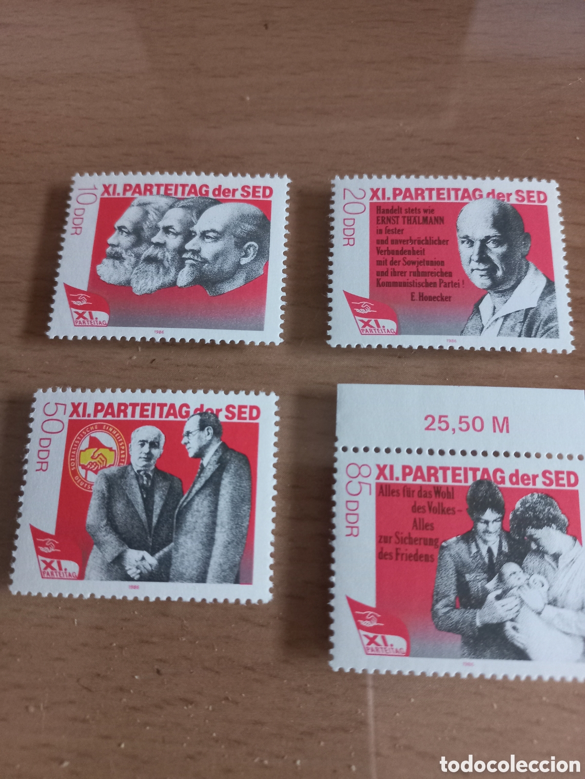 Sellos: SERIE DE SELLOS D.D.R.ALEMANIA **A&Ntilde;O 1986