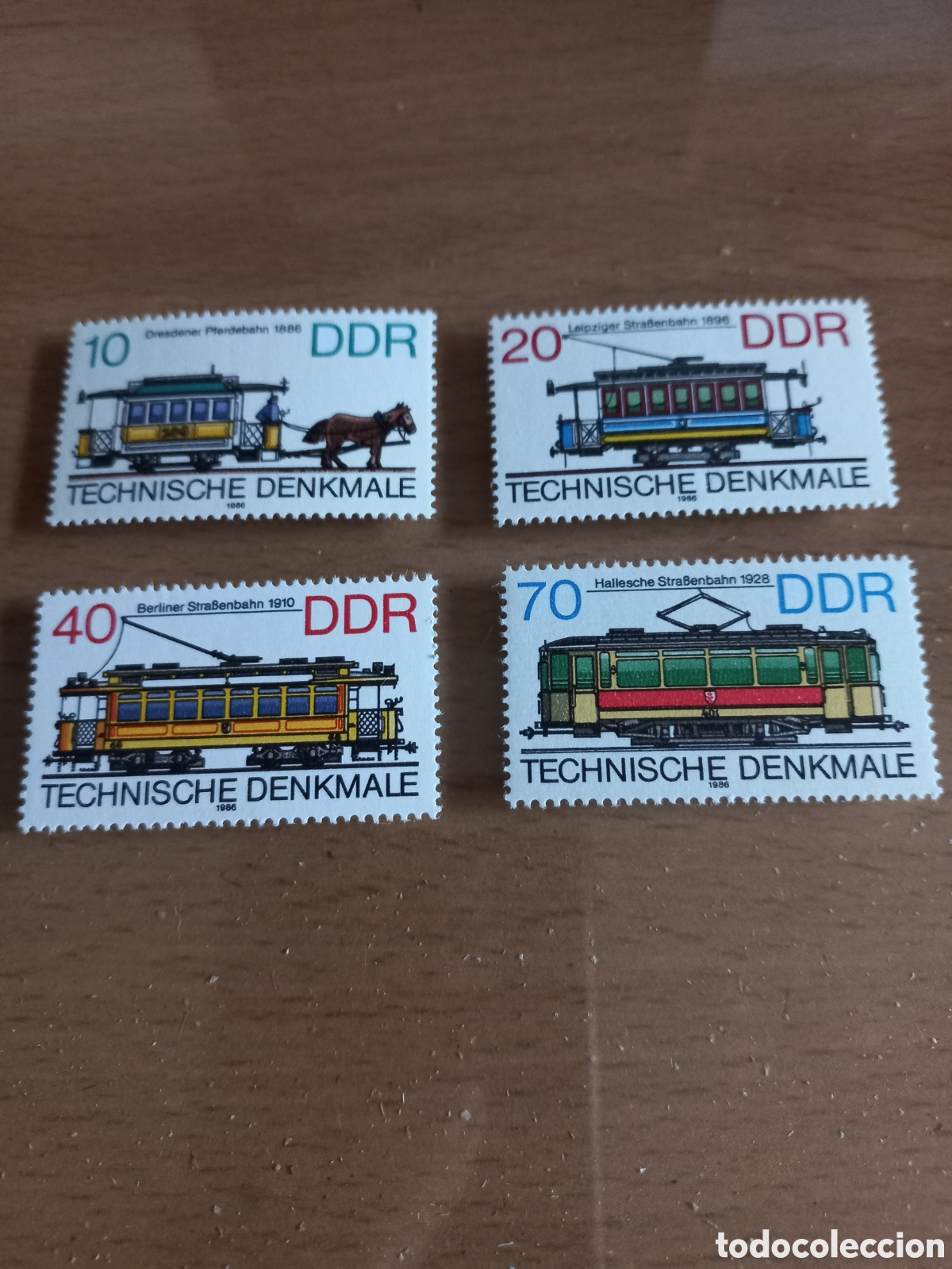 Sellos: SERIE DE SELLOS D.D.R.ALEMANIA **A&Ntilde;O 1986