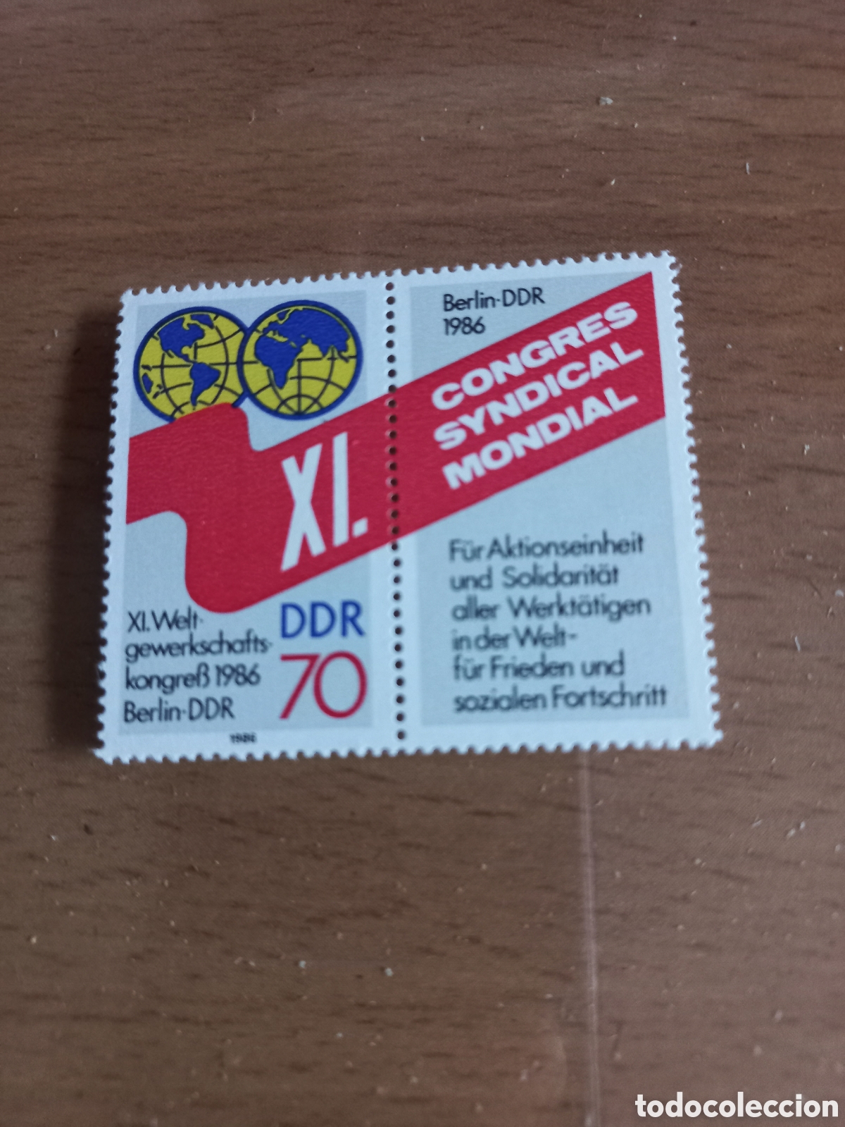 Sellos: SERIE DE SELLOS D.D.R.ALEMANIA **A&Ntilde;O 1986