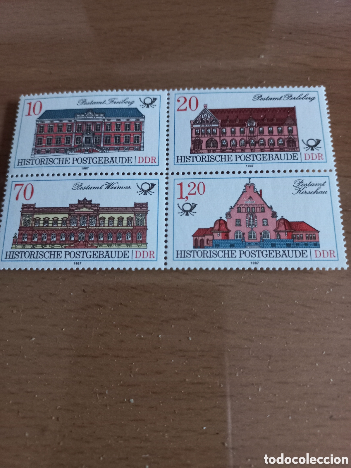 Sellos: SERIE DE SELLOS D.D.R.ALEMANIA **A&Ntilde;O 1987