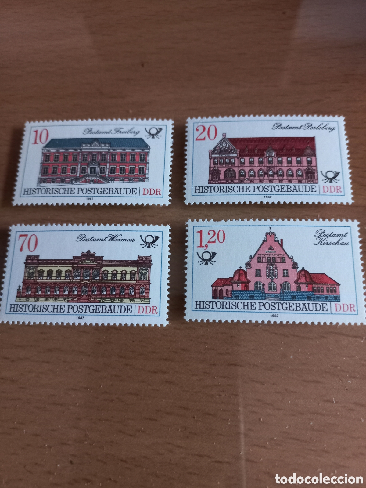 Sellos: SERIE DE SELLOS D.D.R.ALEMANIA **A&Ntilde;O 1987