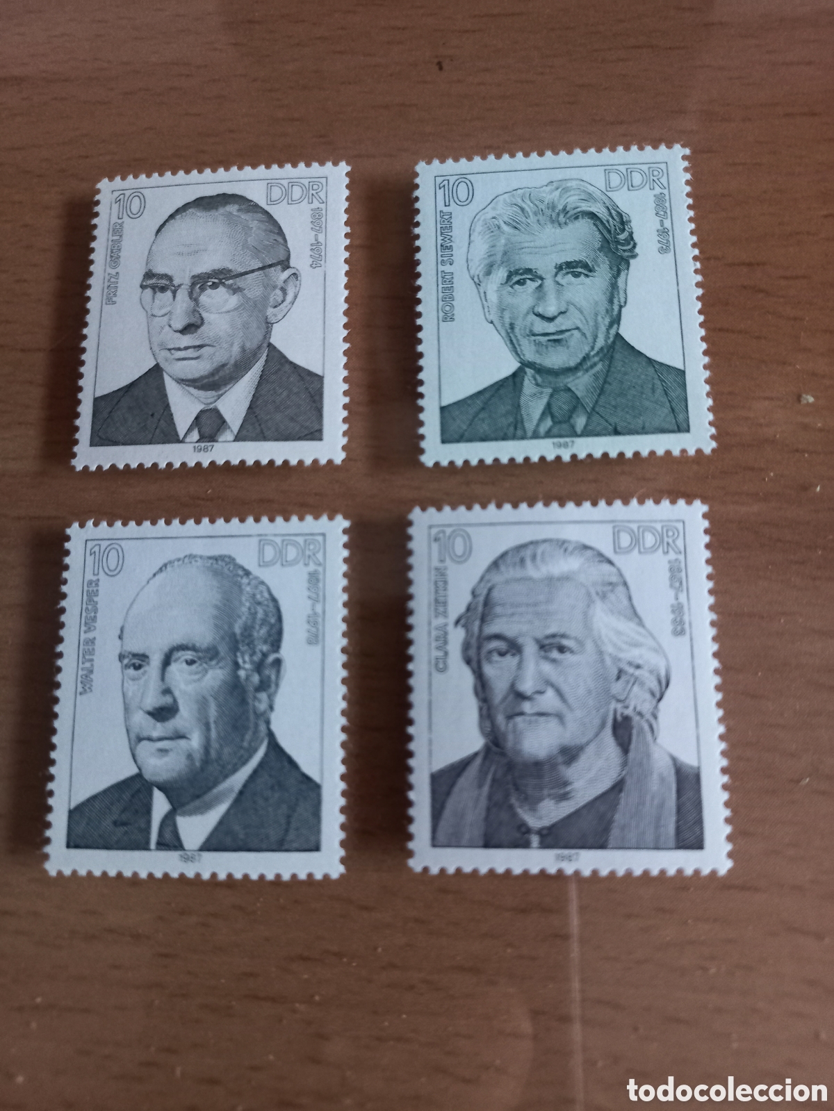 Sellos: SERIE DE SELLOS D.D.R.ALEMANIA **A&Ntilde;O 1987