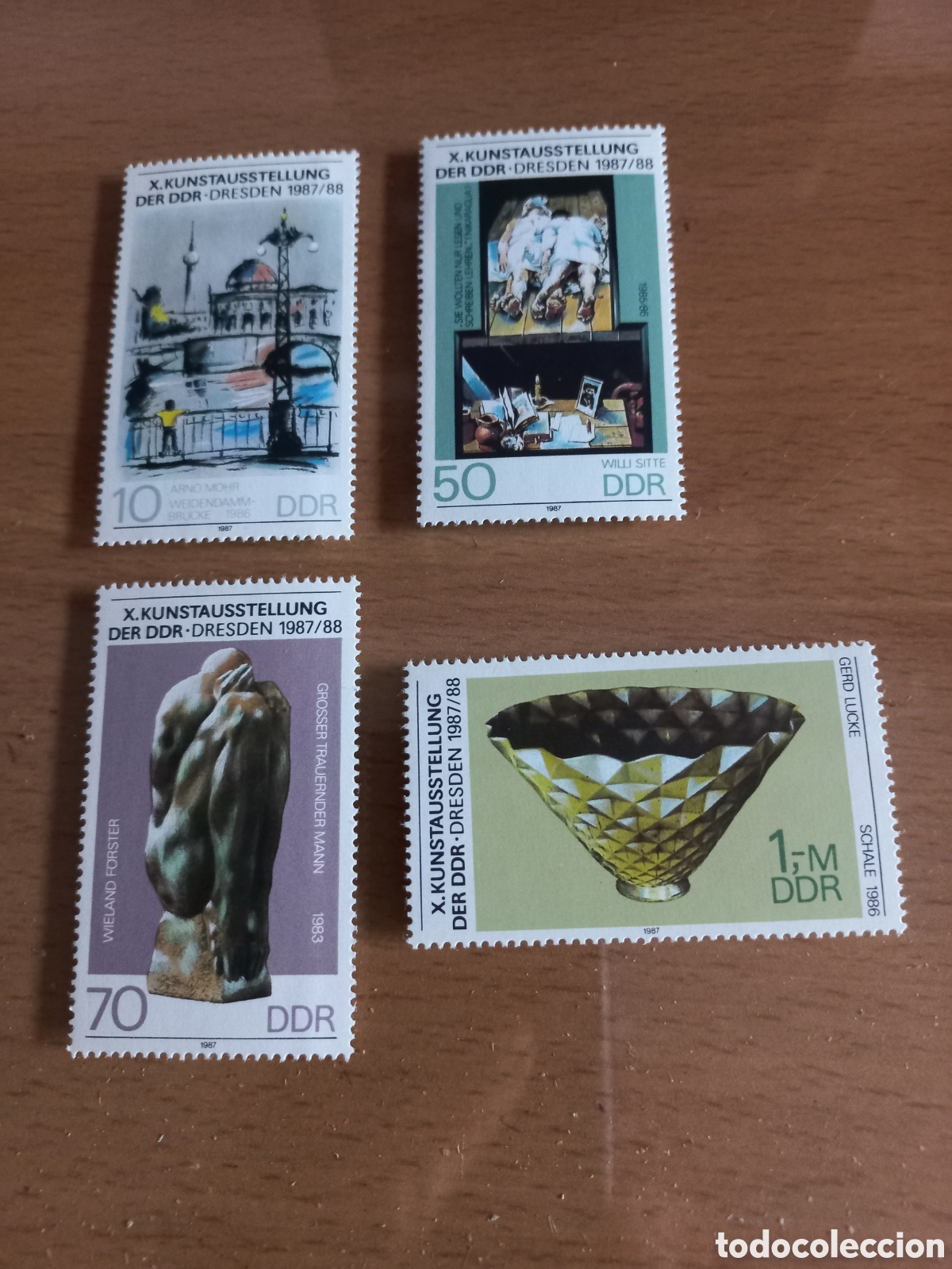 Sellos: SERIE DE SELLOS D.D.R.ALEMANIA **A&Ntilde;O 1987