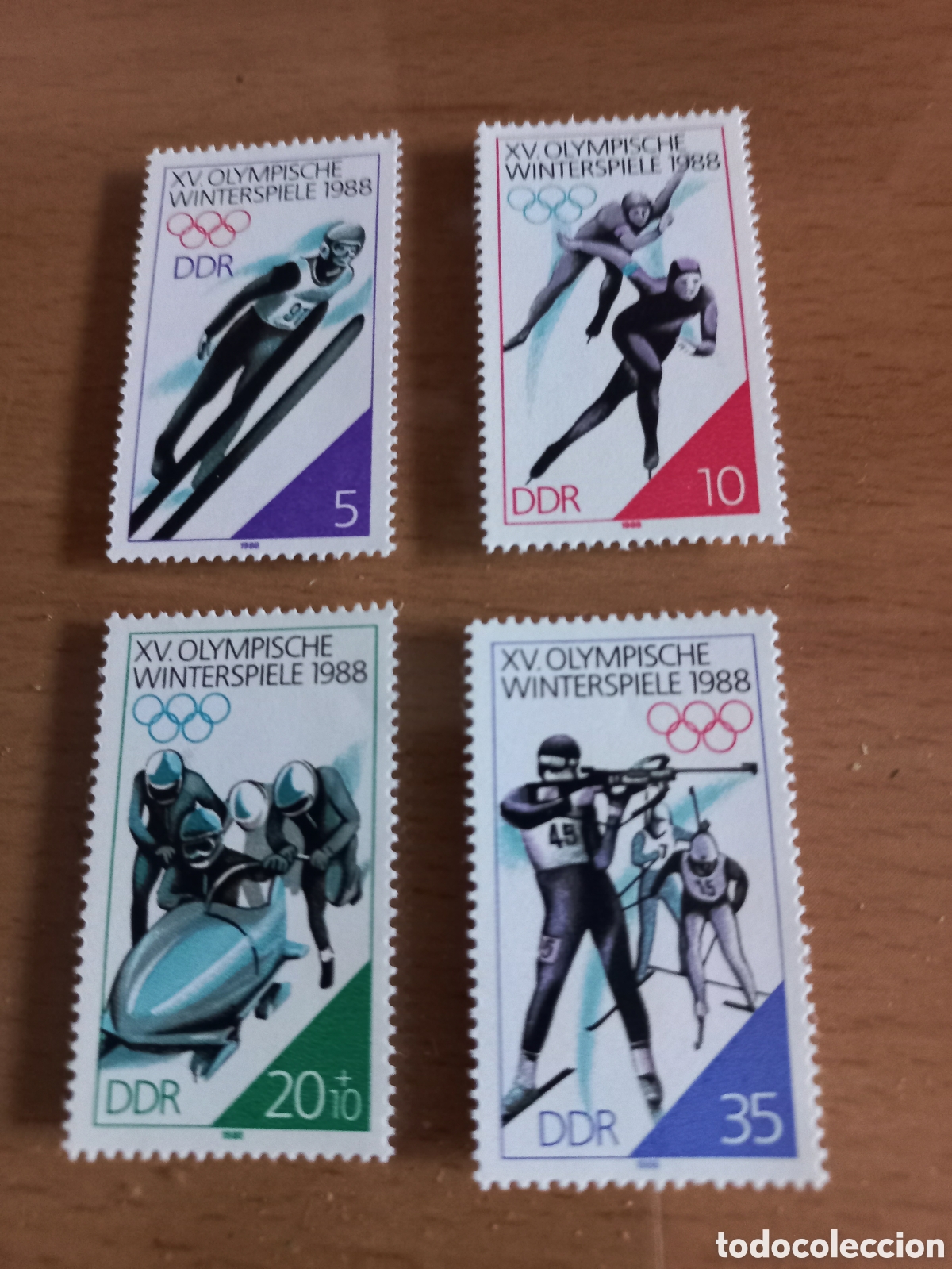 Sellos: SERIE DE SELLOS D.D.R.ALEMANIA **A&Ntilde;O 1988