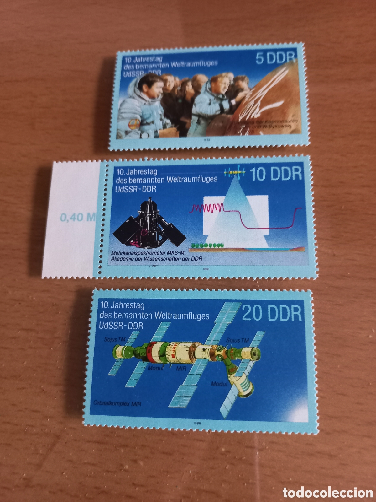 Sellos: SERIE DE SELLOS D.D.R.ALEMANIA **A&Ntilde;O 1988