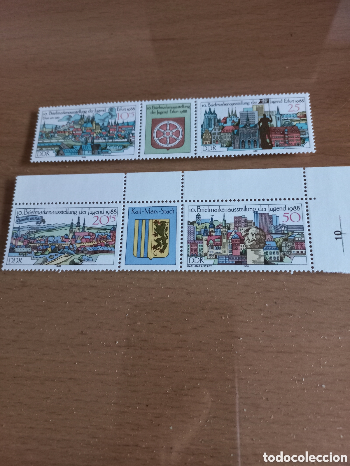 Sellos: SERIE DE SELLOS D.D.R.ALEMANIA **A&Ntilde;O 1988