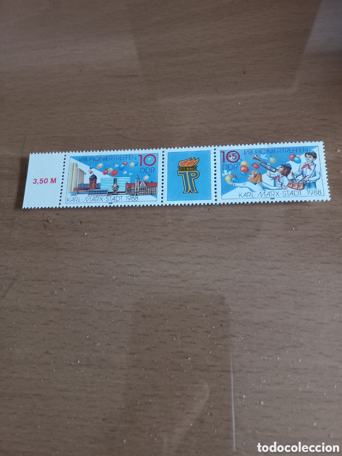 Selos: SERIE DE SELLOS D.D.R.ALEMANIA **A&Ntilde;O 1988