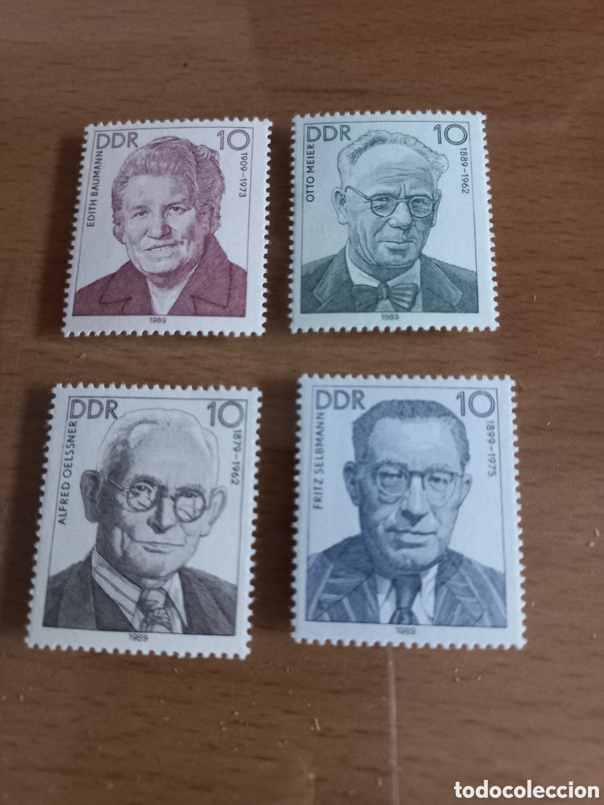 Selos: SERIE DE SELLOS D.D.R.ALEMANIA **A&Ntilde;O 1989