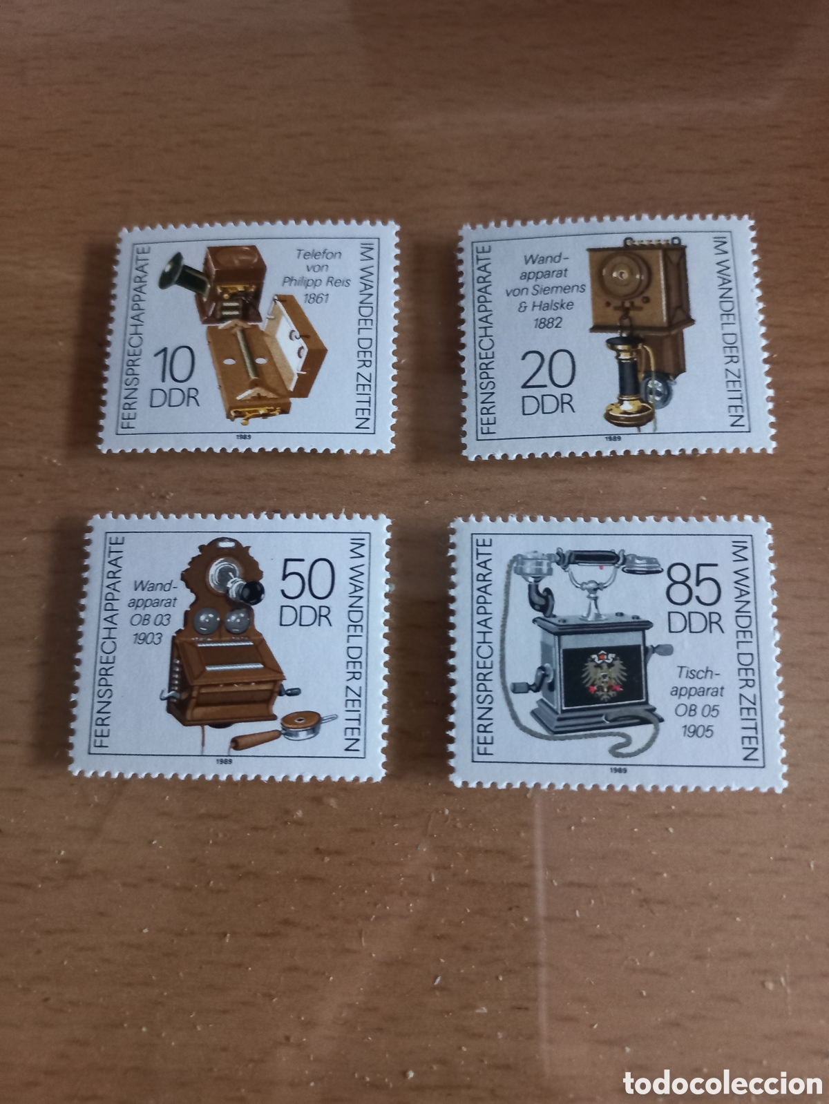 Selos: SERIE DE SELLOS D.D.R.ALEMANIA **A&Ntilde;O 1989