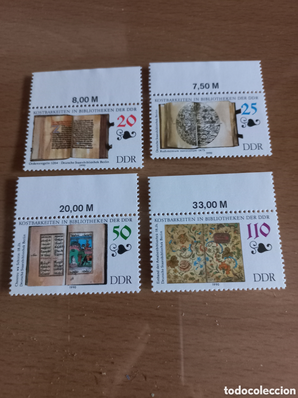 Stamps: SERIE DE SELLOS D.D.R.ALEMANIA **A&Ntilde;O 1990