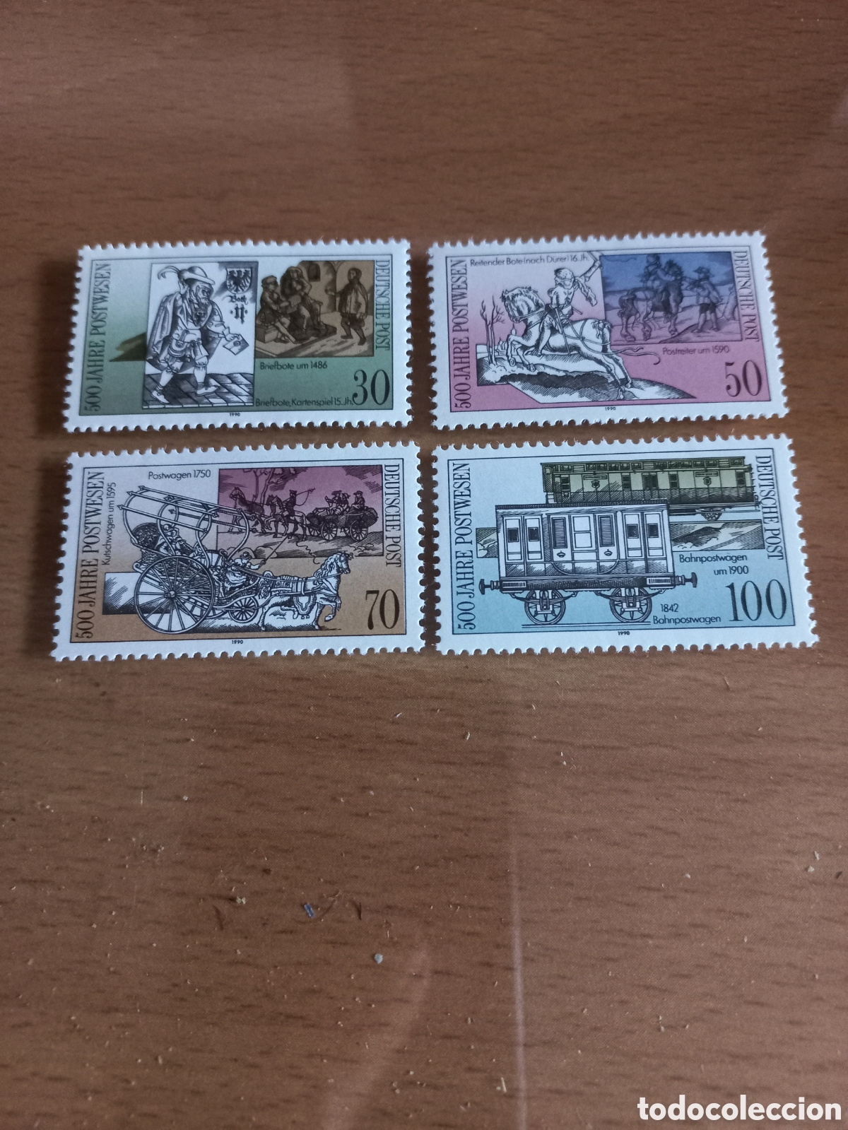 Stamps: SERIE DE SELLOS D.D.R.ALEMANIA **A&Ntilde;O 1990