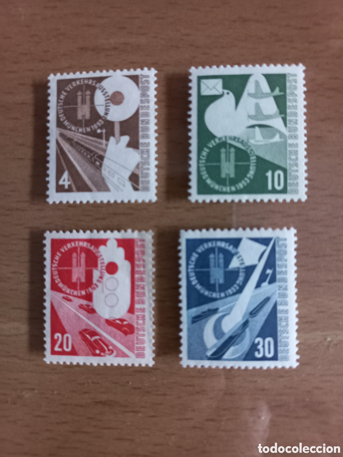 Sellos: SERIE DE SELLOS ALEMANIA **A&Ntilde;O 1953