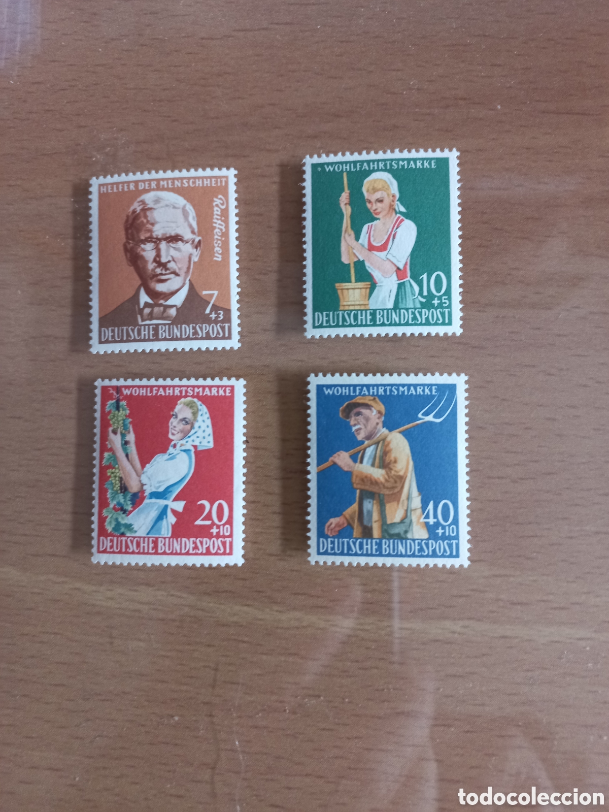 Briefmarken: SERIE DE SELLOS ALEMANIA **A&Ntilde;O 1958