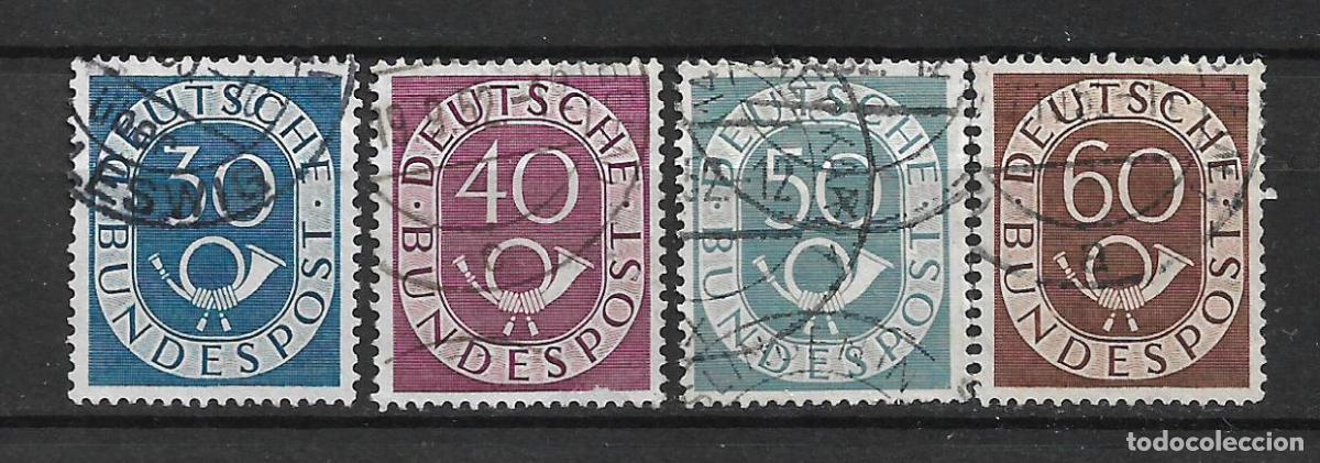 Briefmarken: alemania 1951 michel 132/135 usado - 3/27