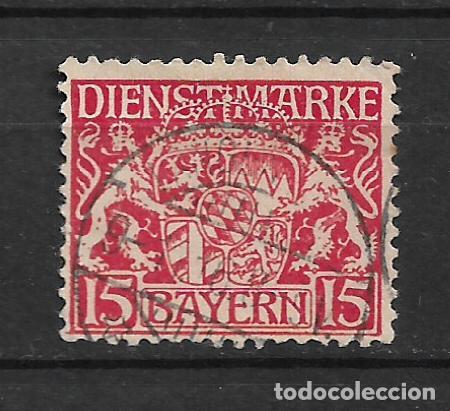 Timbres: alemania bayern dienstmarken 1916 michel 19 usado - 3/29