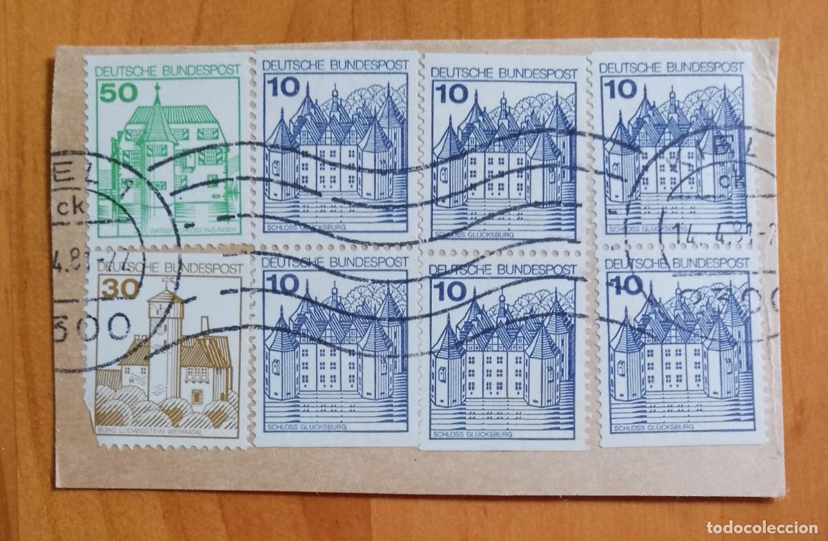 Sellos: ALEMANIA - V/F 10, 30 Y 50 - MATASELLO IDENTIFICATIVO: 14.4.81 KIEL