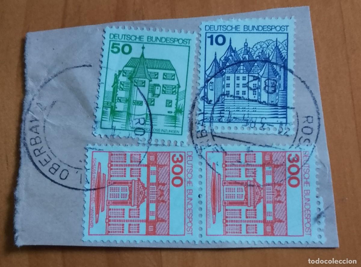 Briefmarken: ALEMANIA - V/F 10, 50 Y 300 - MATASELLO IDENTIFICATIVO: 31.3.85 OBERBAYEN