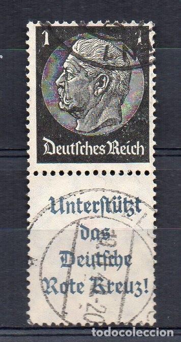 Timbres: ALEMANIA III REICH SE-TENANT MICHEL S213 USADO (14TA09)