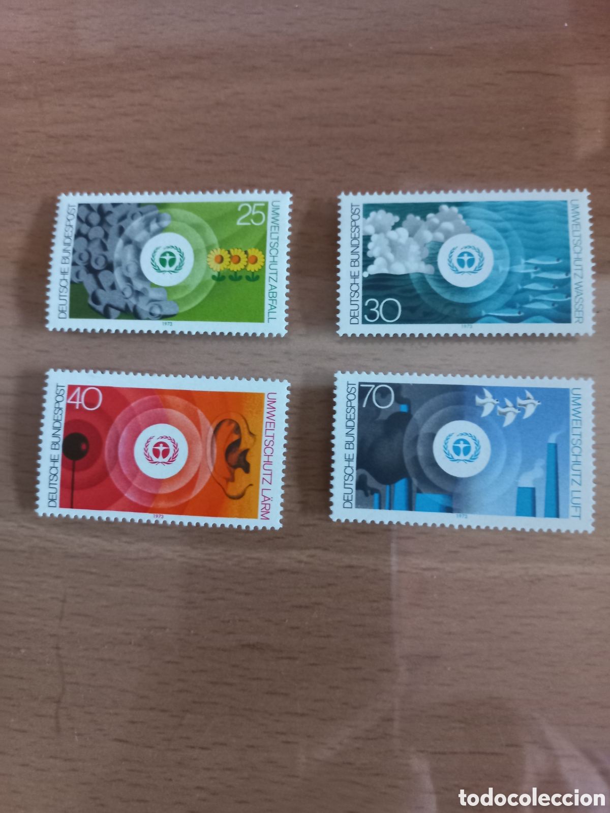 Selos: SERIE DE SELLOS ALEMANIA **A&Ntilde;O 1973