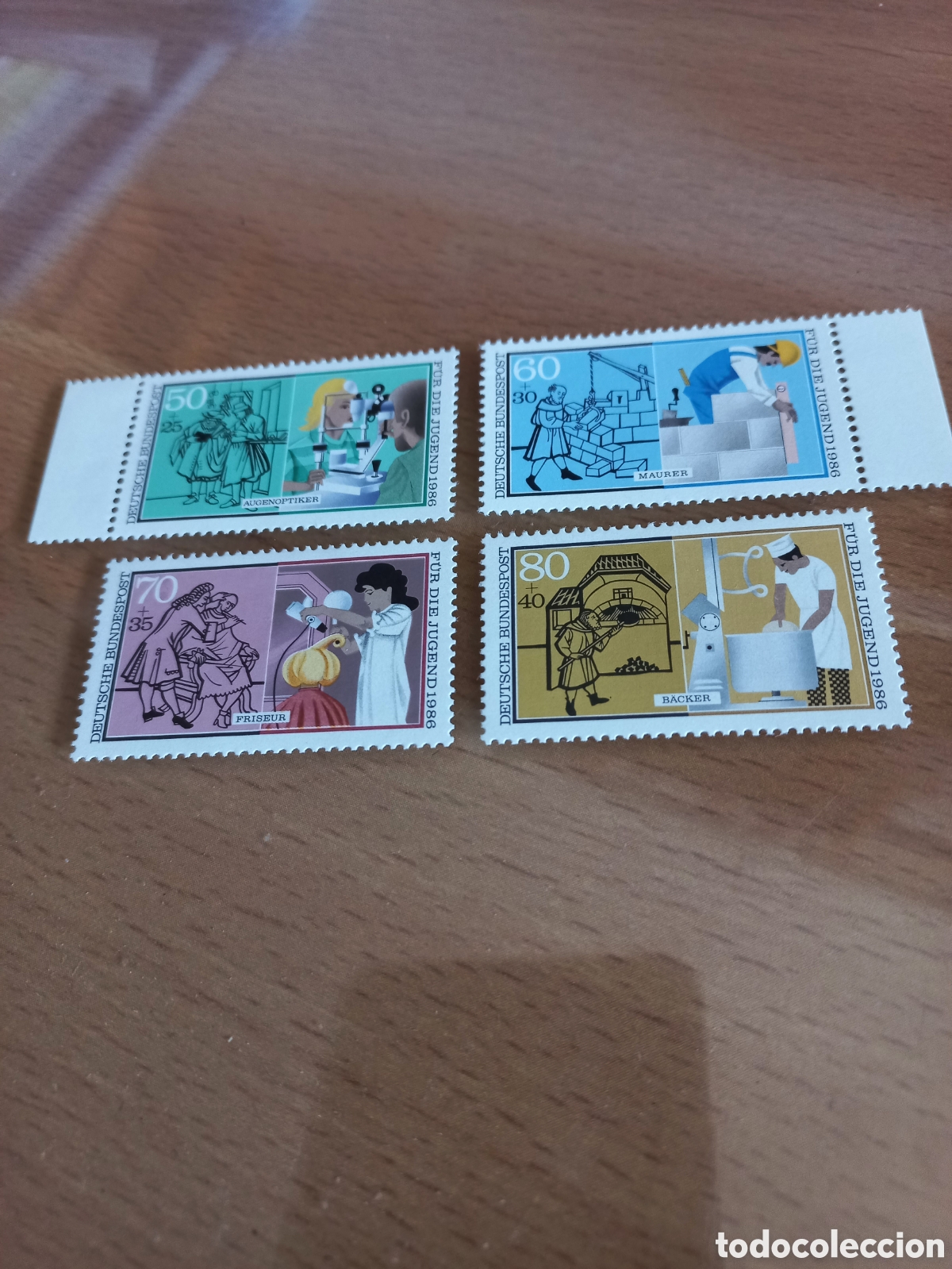 Selos: SERIE DE SELLOS ALEMANIA **A&Ntilde;O 1986